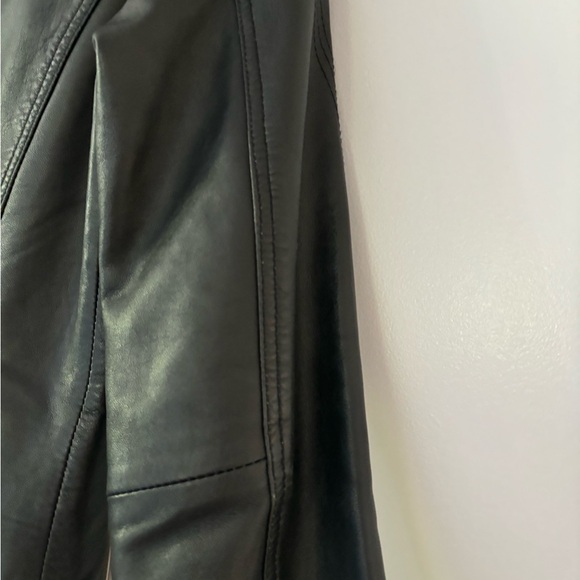 LADIES WOMENS GENUINE BLACK LEATHER CARRIE HOXTON BIKER MOTORCYCLE JACKET 8 - Picture 9 of 14